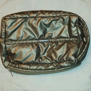 Anorak Gold Puffer Zip Pouch Lightweight